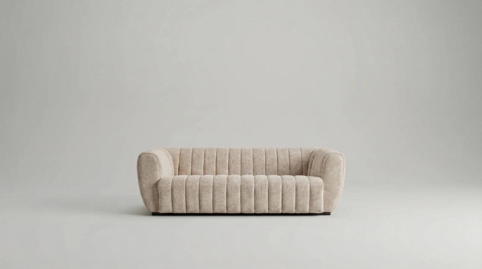 The original cream sofa against a plain studio background